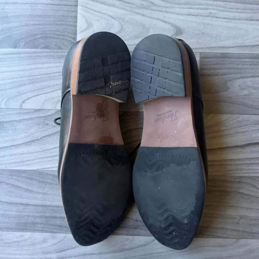 Florsheim Cap Toe Leather Oxford Shoes 10.5D Black